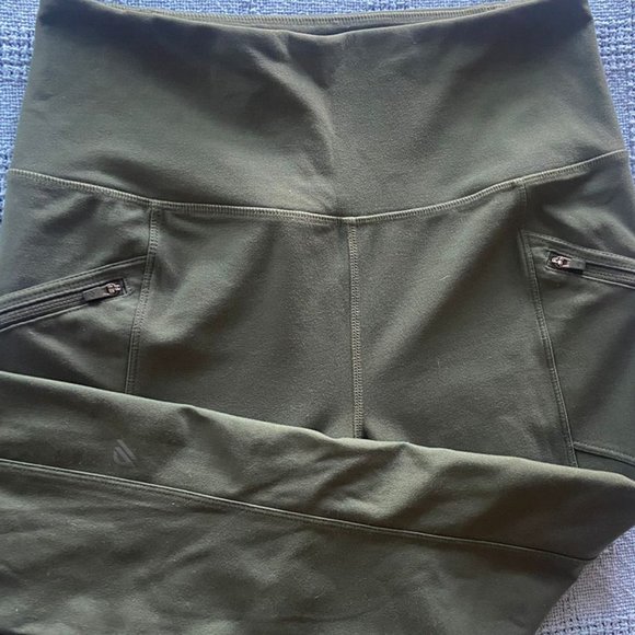 Olive Green Eddie Bauer Leggins Size Small - Picture 6 of 7